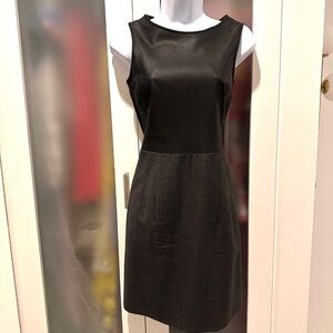 THEORY “Tirionne C. Majestrate” Leather & Wool Dress – Size 0